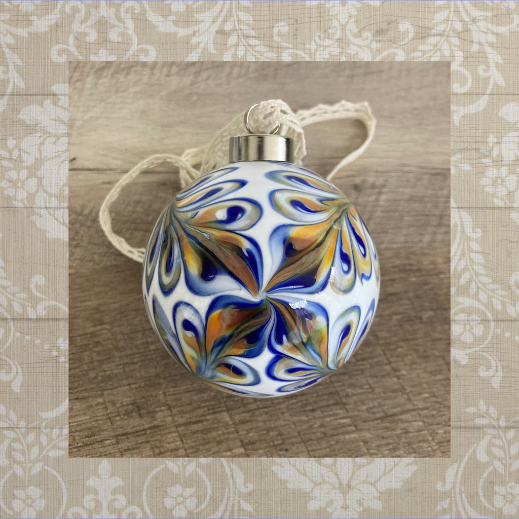 Blown Glass Christmas Ornament | One-of-a-kind | Unique Holiday Gift