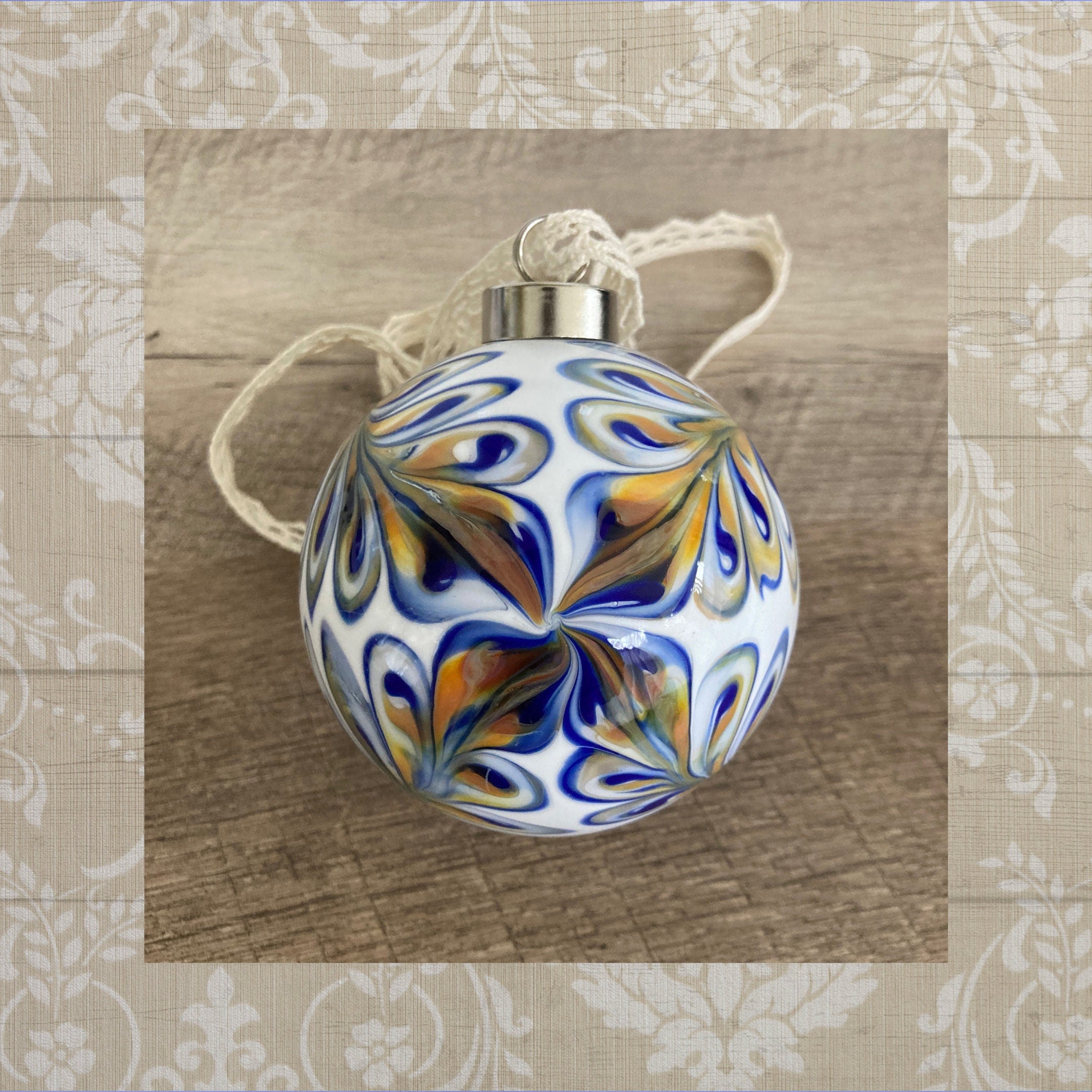 Blown Glass Christmas Ornament | One-of-a-kind | Unique Holiday Gift