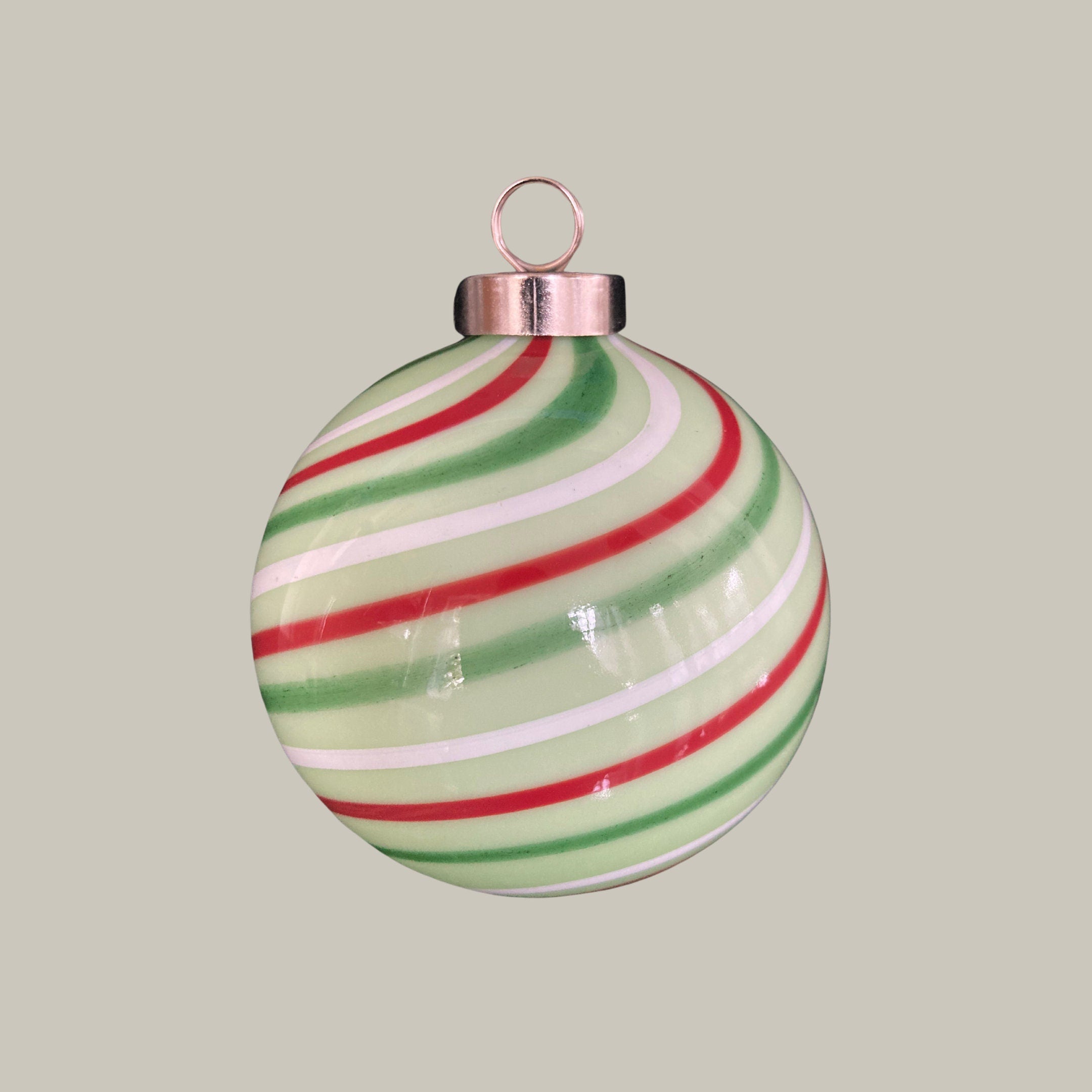 Glass Christmas Ornament Festive Holiday decor | one-of-a-kind | Unique Holiday gift