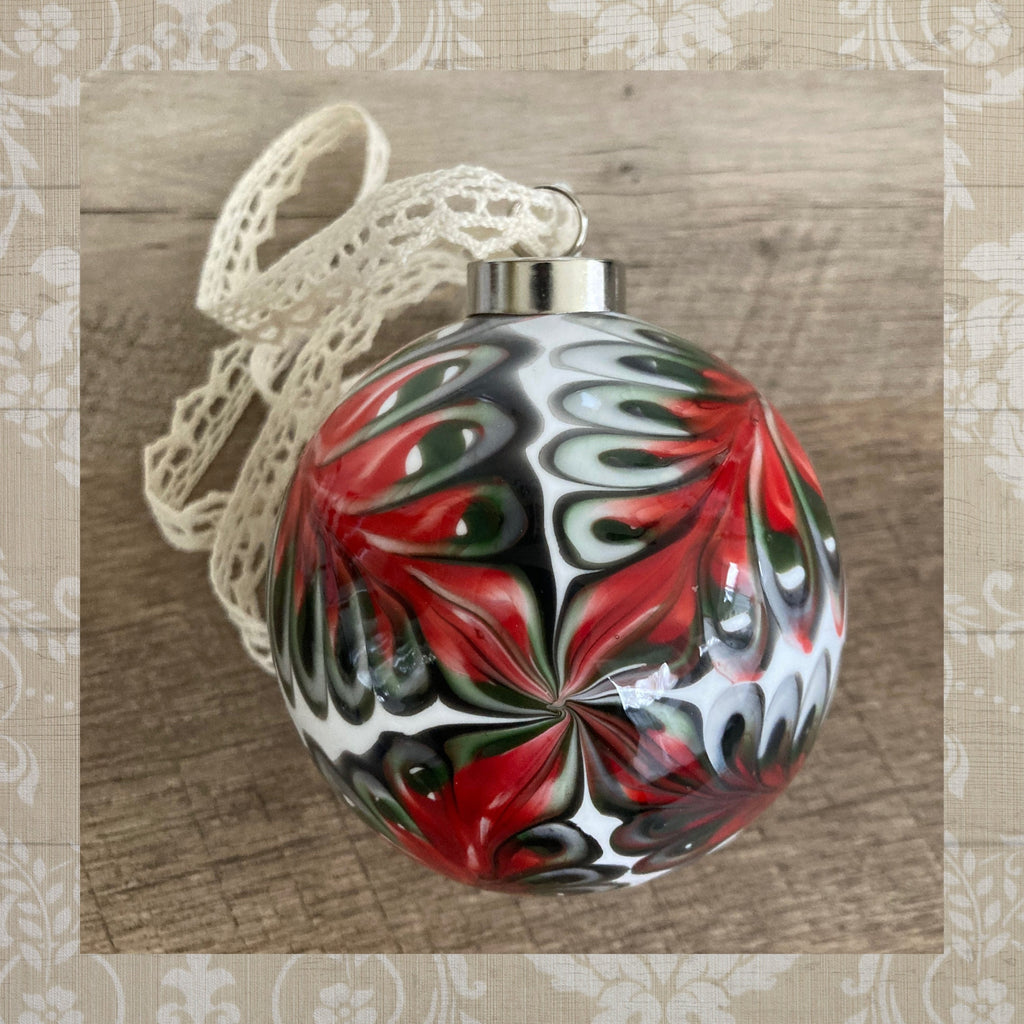 Christmas Ornament Handcrafted Blown Glass | Exclusive | Distinctive Holiday Present