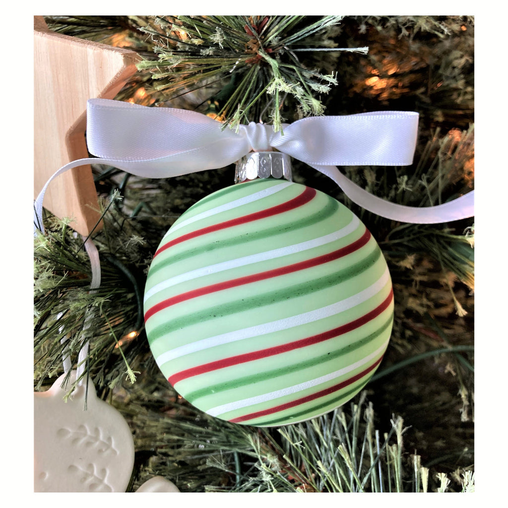 Christmas Ornament Hand-blown | one-of-a-kind | Unique Holiday Gift
