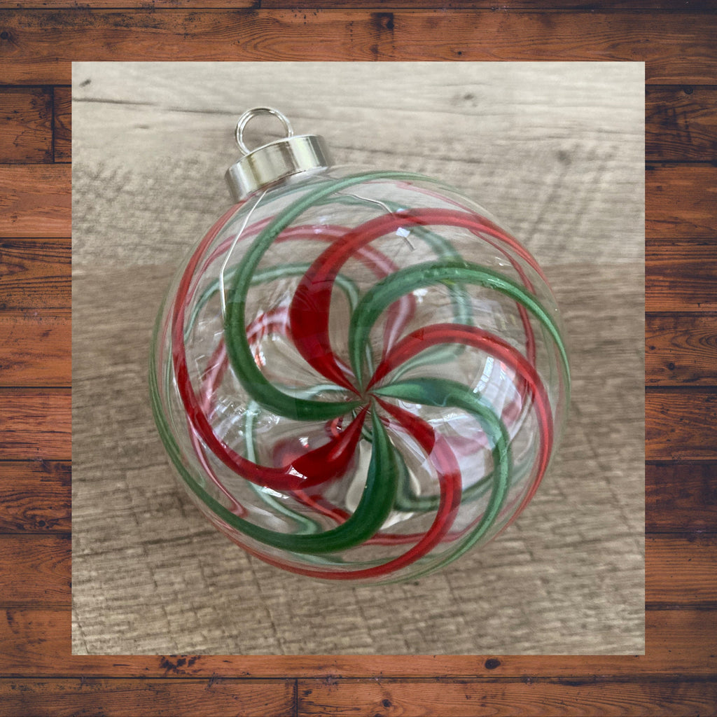 Christmas Ornament Hand-blown | one-of-a-kind | Unique Holiday Gift
