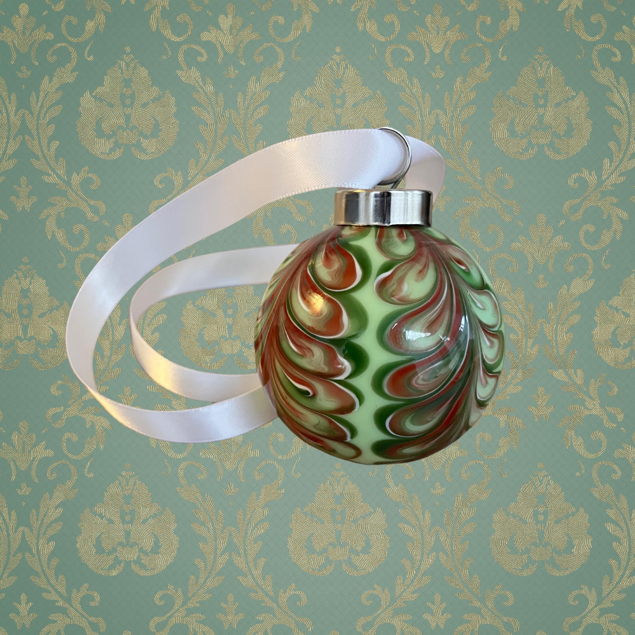 Petite Christmas Ornament Hand blown glass | Handcrafted unique gift | One-of-a-kind Decoration
