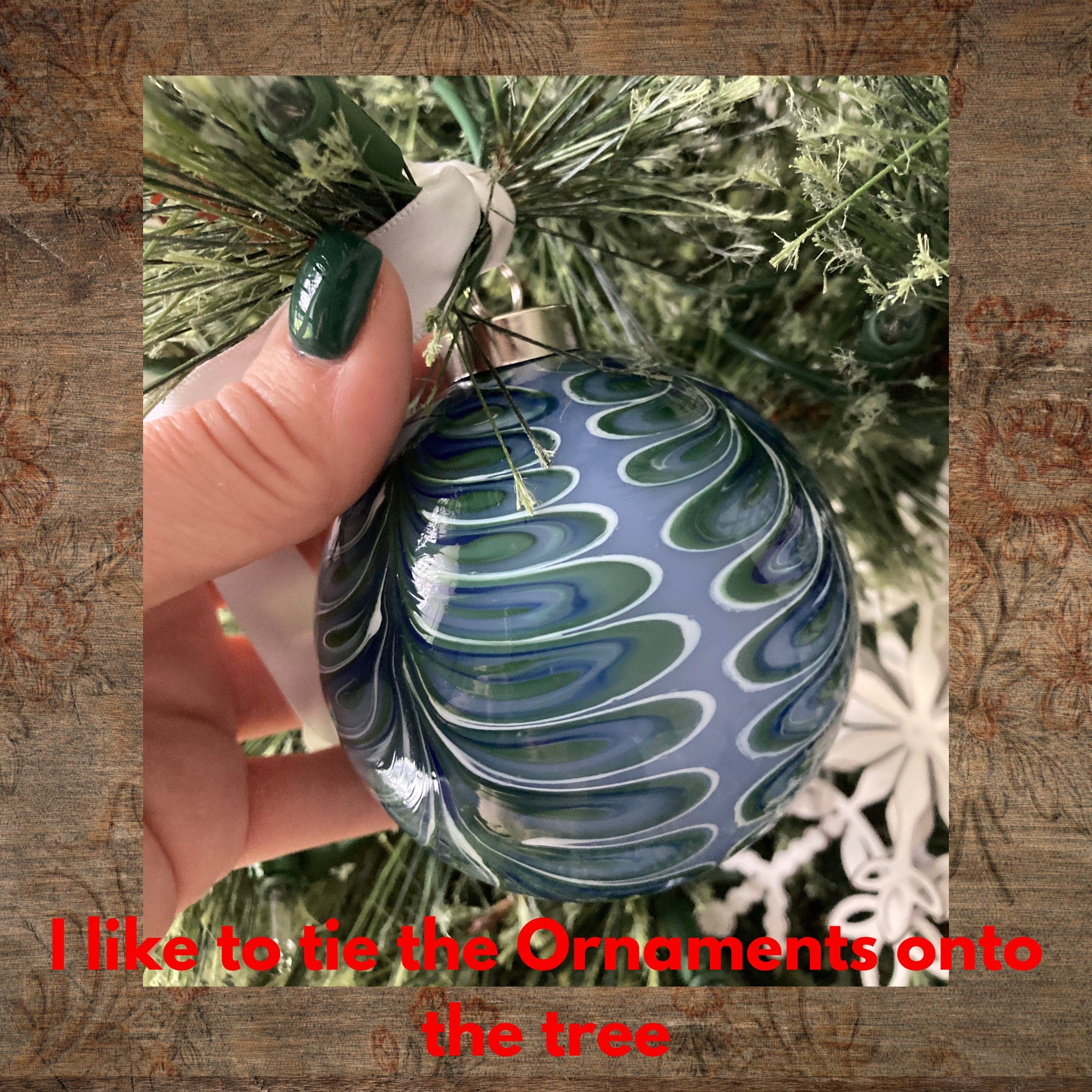 Christmas Glass Ornament | Handblown Ornament | Perfect Holiday Gift | Unique Decoration