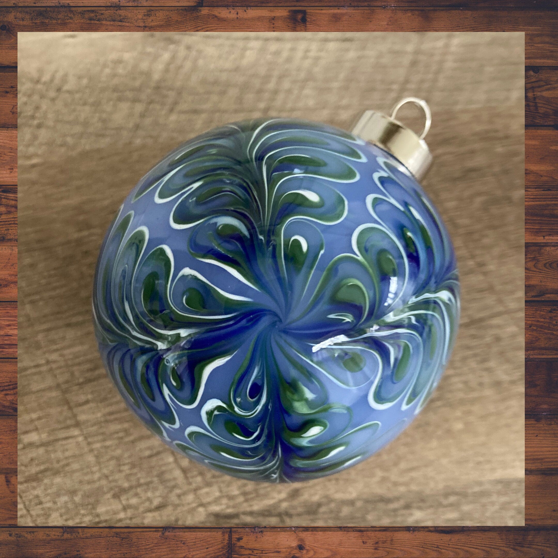 Christmas Ornament Hand-blown | One-of-a-kind | Unique Holiday gift