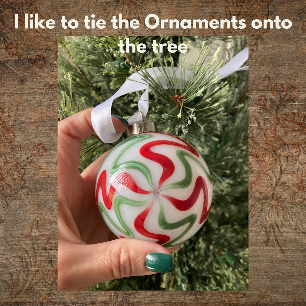 Hand blown glass Holiday decor Christmas ornament | One-of-a-kind | Unique Holiday gift