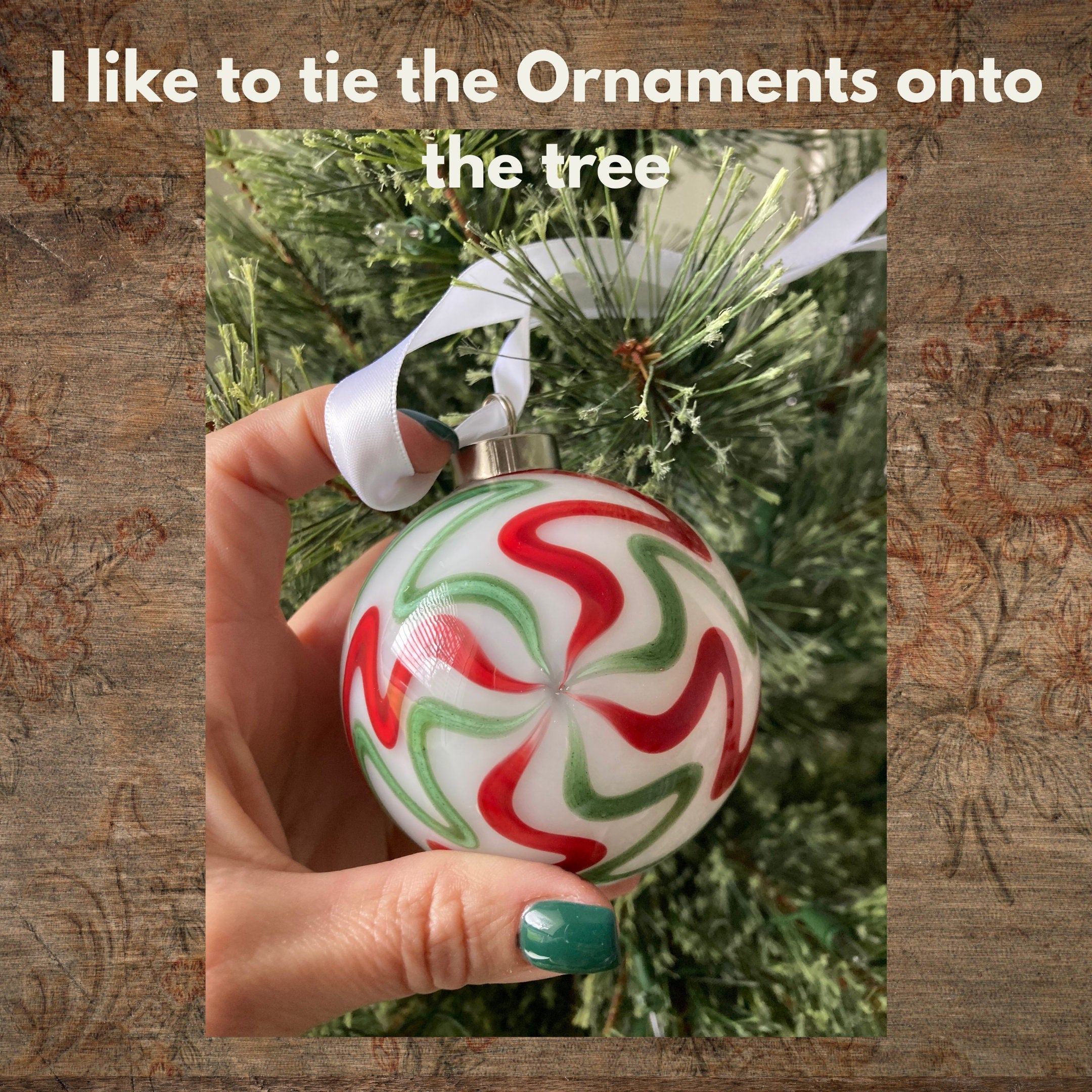 Hand blown glass Holiday decor Christmas ornament | One-of-a-kind | Unique Holiday gift