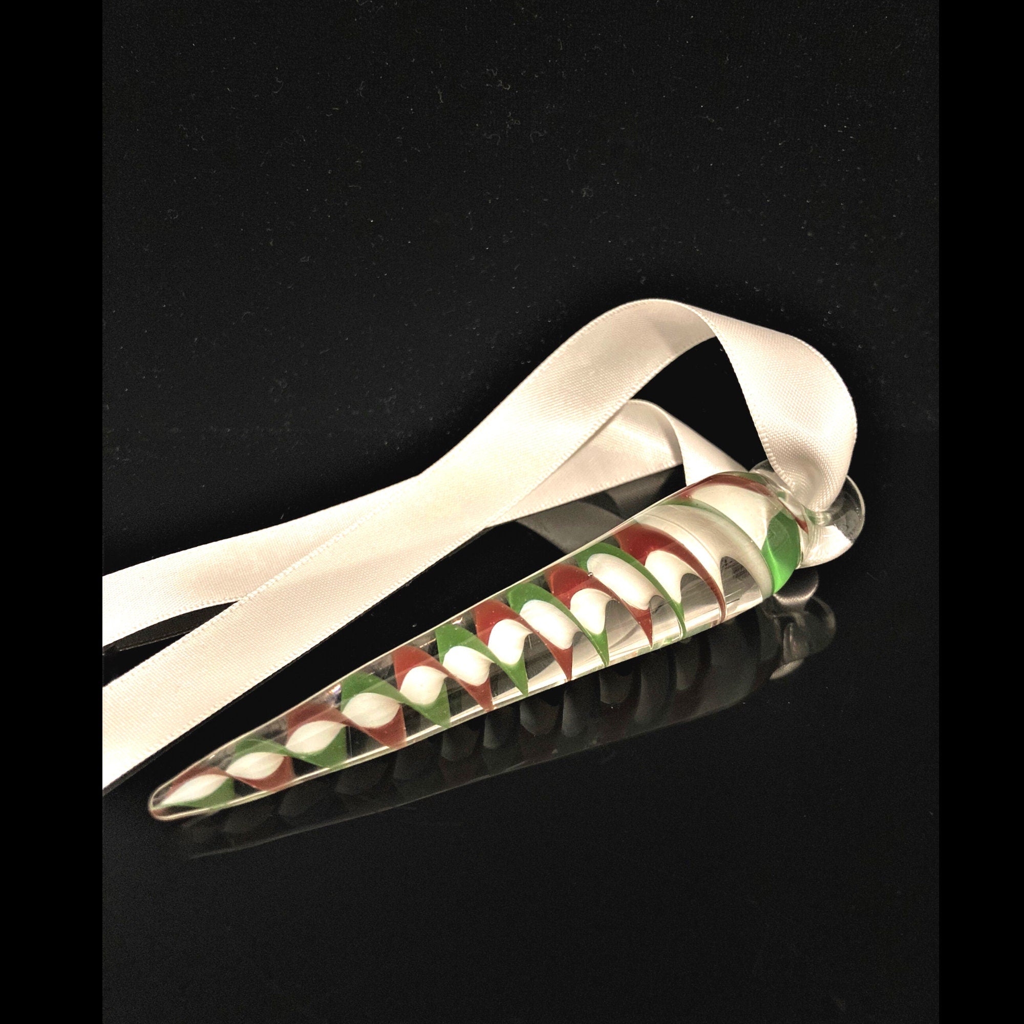 Christmas Tree Ornament | Mixed colored glass icicle | Christmas decoration