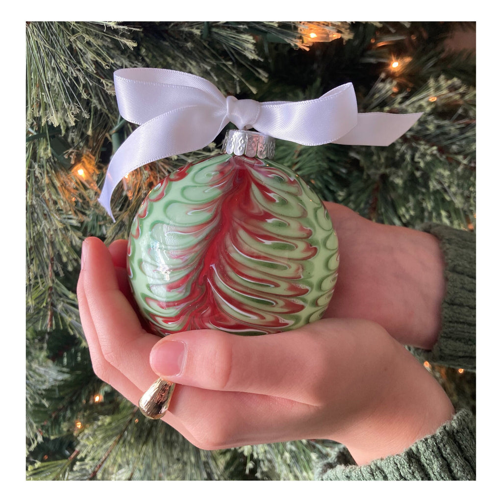 Hand-Blown Glass Christmas Ornament | Unique | One-of-a-Kind Holiday Decoration