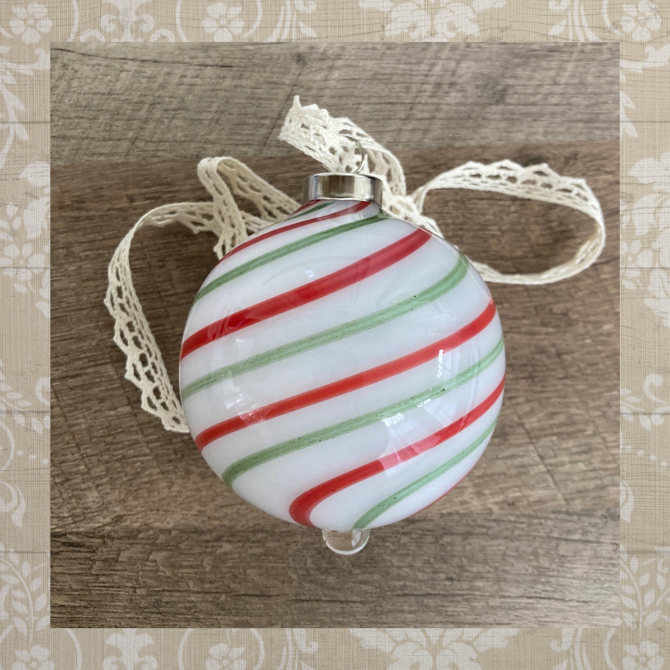 Blown Glass Christmas Ornament | One-of-a-Kind | Unique Holiday Gift