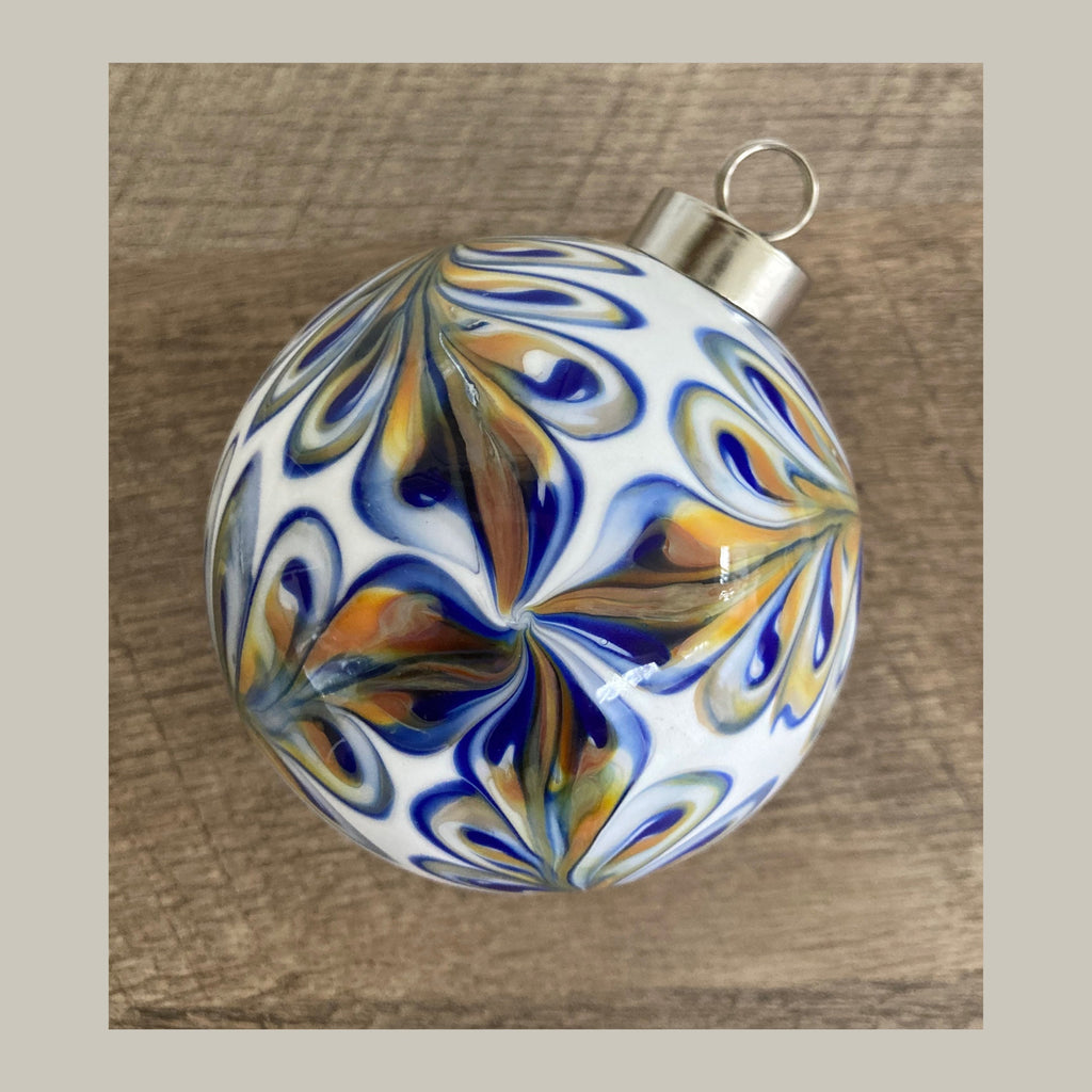 Blown Glass Christmas Ornament | One-of-a-kind | Unique Holiday Gift