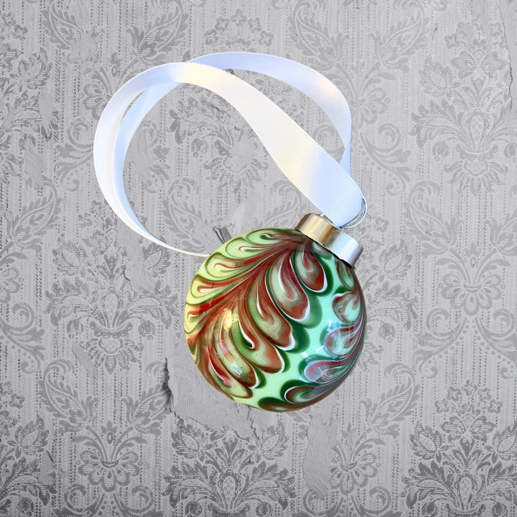 Petite Christmas Ornament Hand blown glass | Handcrafted unique gift | One-of-a-kind Decoration