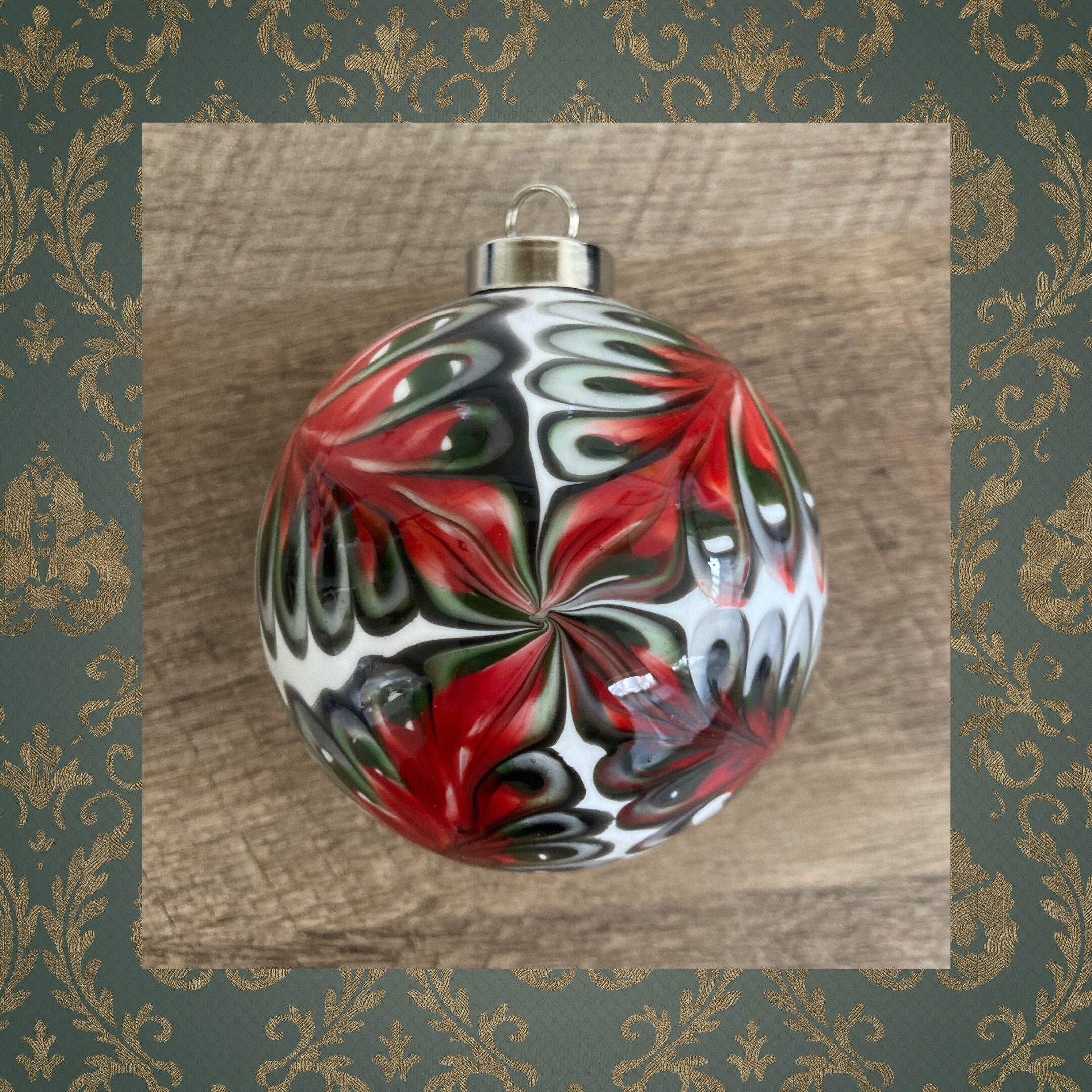 Christmas Ornament Handcrafted Blown Glass | Exclusive | Distinctive Holiday Present