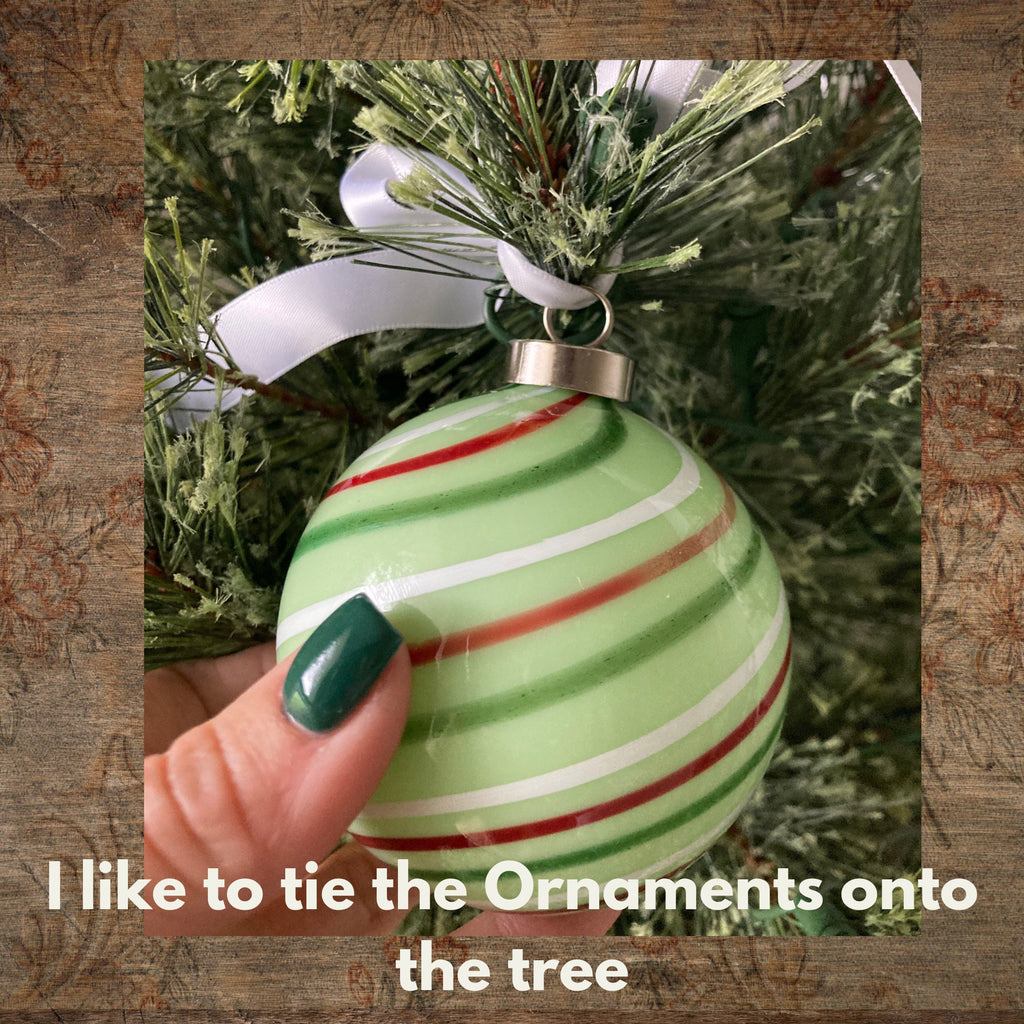Christmas Ornament Hand-blown | one-of-a-kind | Unique Holiday Gift