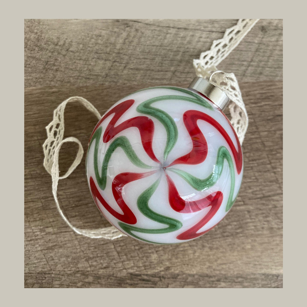 Hand blown glass Holiday decor Christmas ornament | One-of-a-kind | Unique Holiday gift