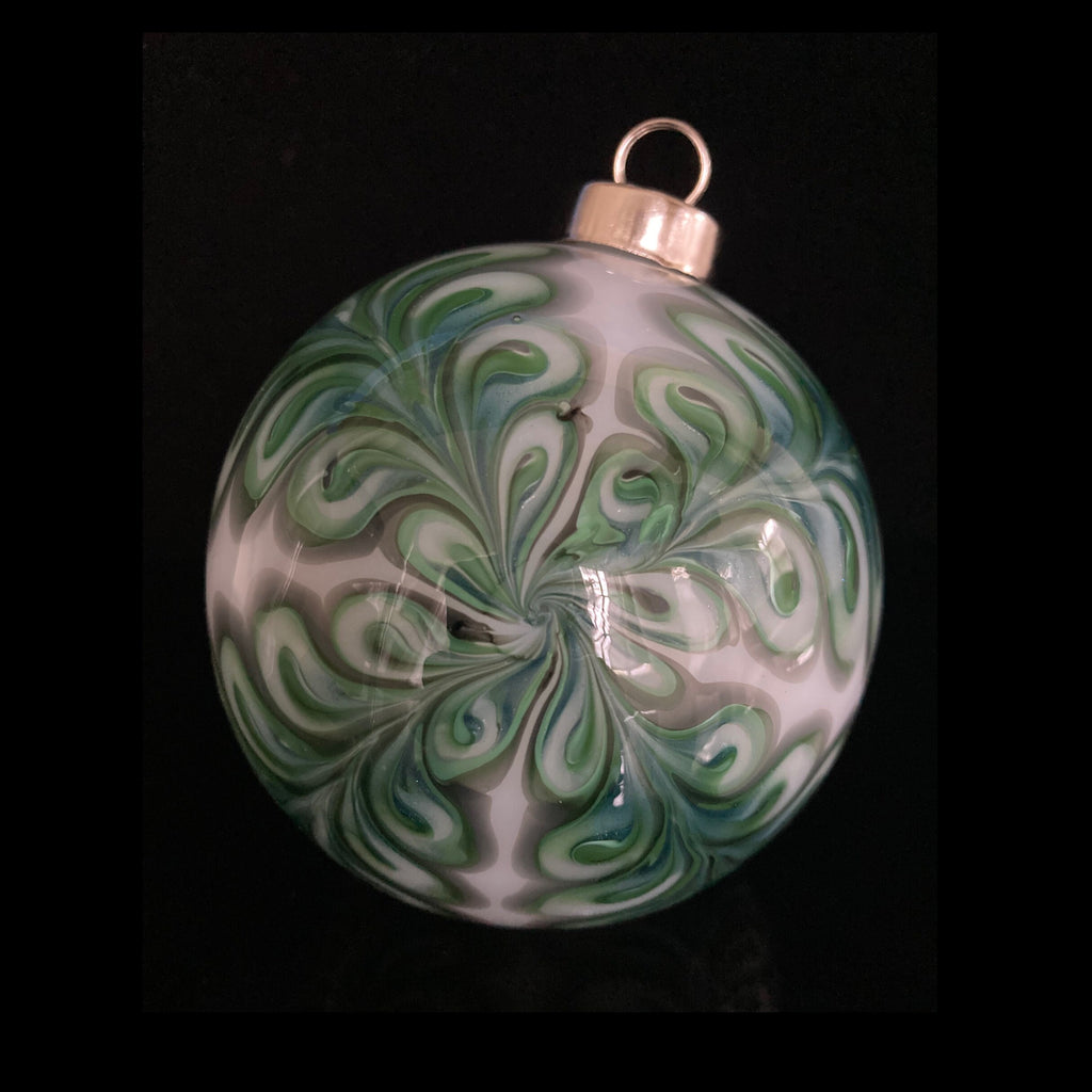 Christmas Ornament Hand-blown | One of a kind | Unique Holiday Gift