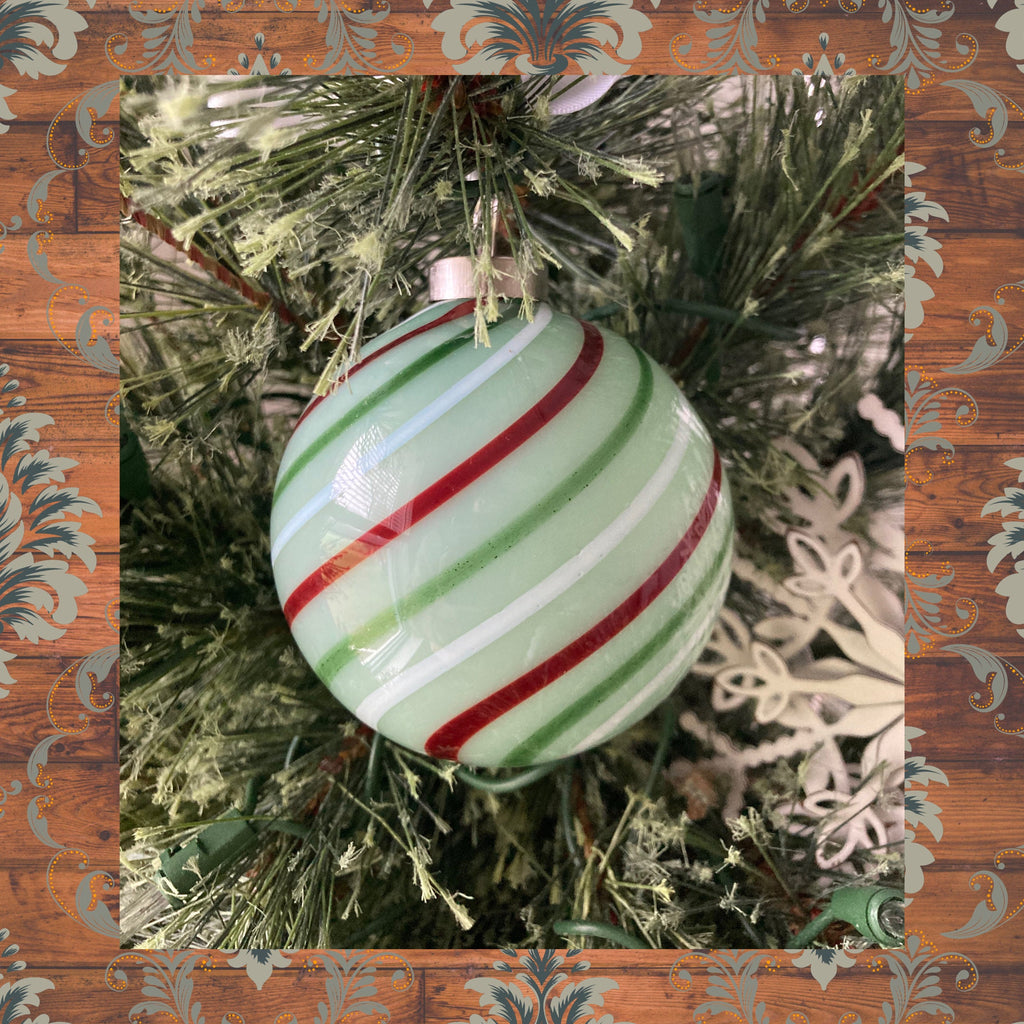 Blown Glass Christmas Ornament | one-of-a-kind | Unique holiday gift